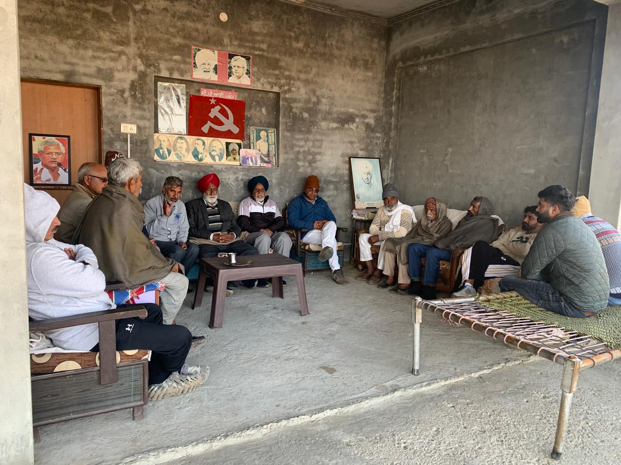 A meeting of the Save People, Save Village, Sangharsh Committee, area Beit and Kandi Sangharsh Committee was held in village Tibia.
